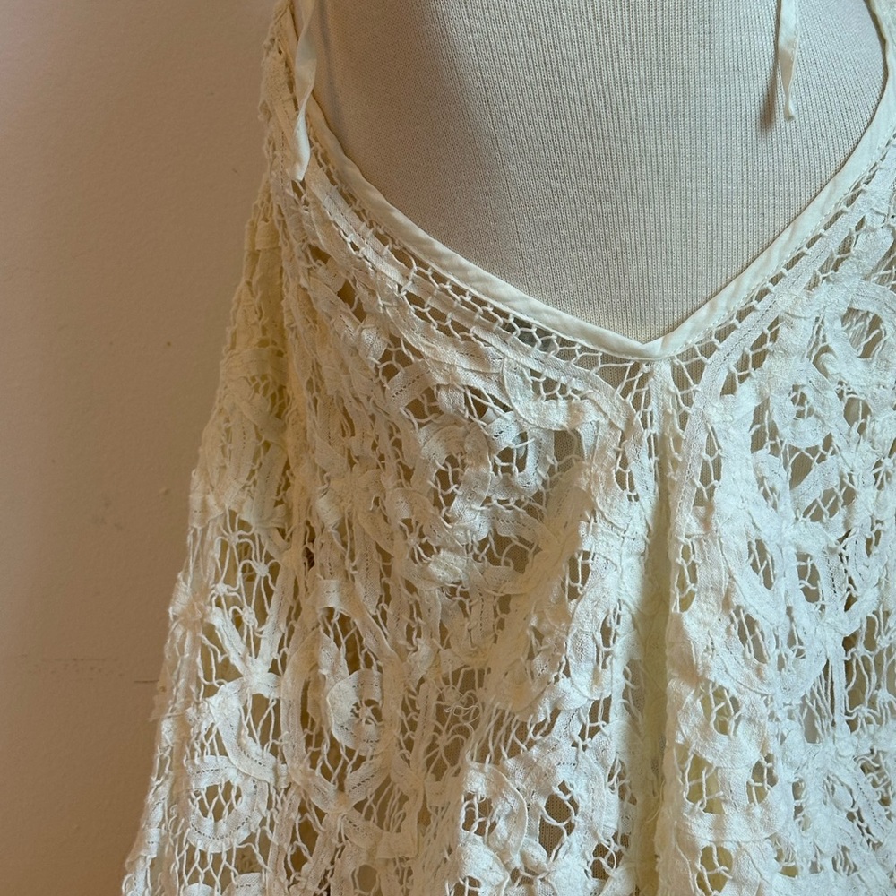 Free People Cream Lace Halter Top - Picture 10 of 13